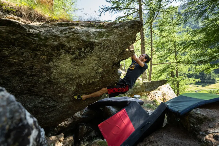 Bouldern im Lärchenwald
